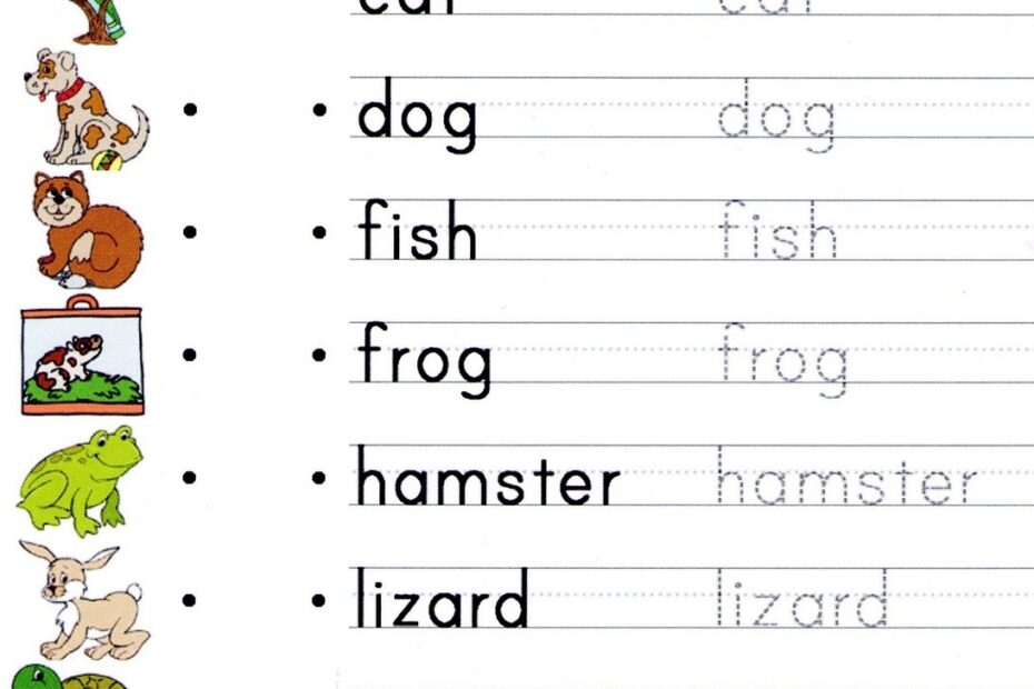 Printable English Worksheets For Kids Learning Printable