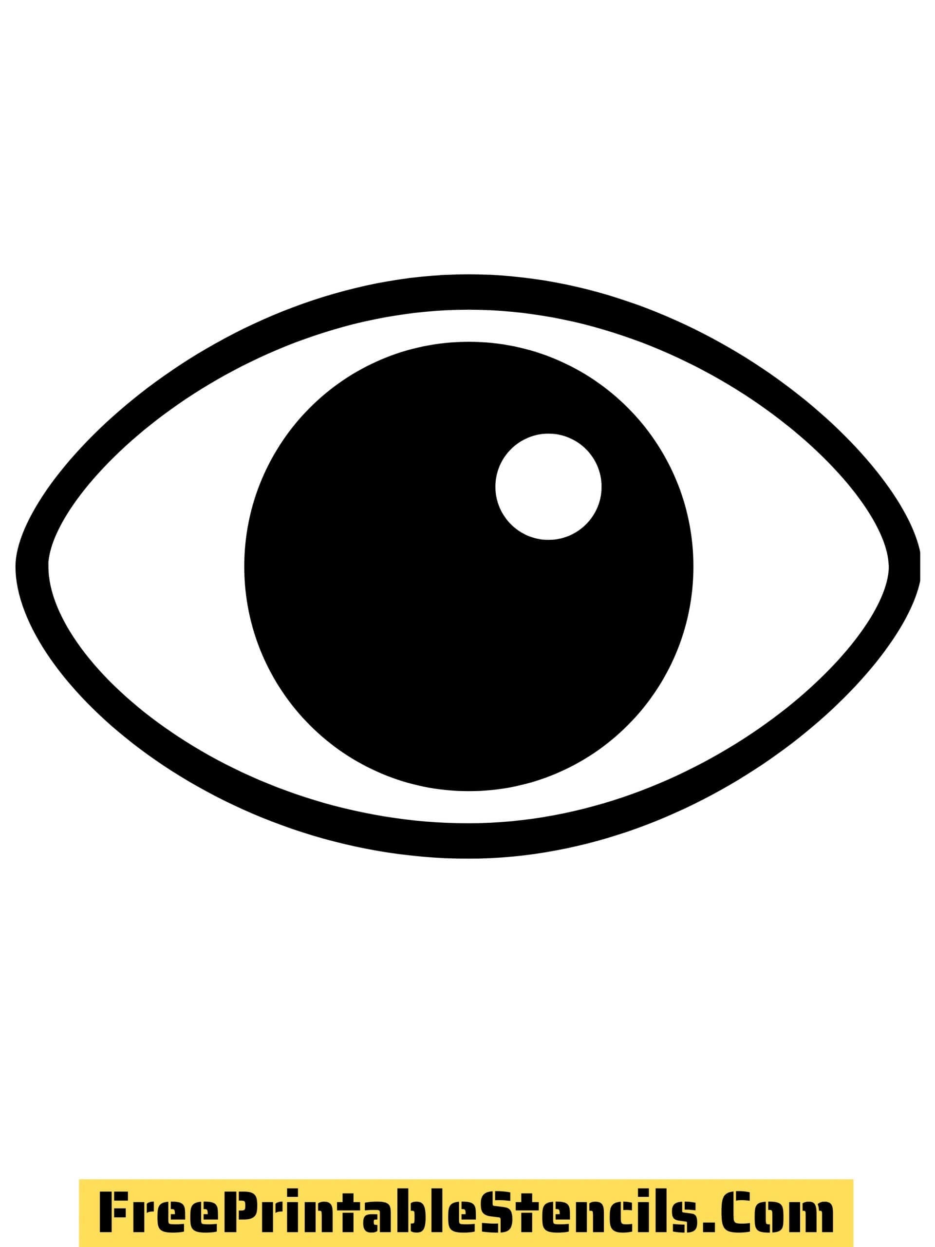 free printable eyes template
