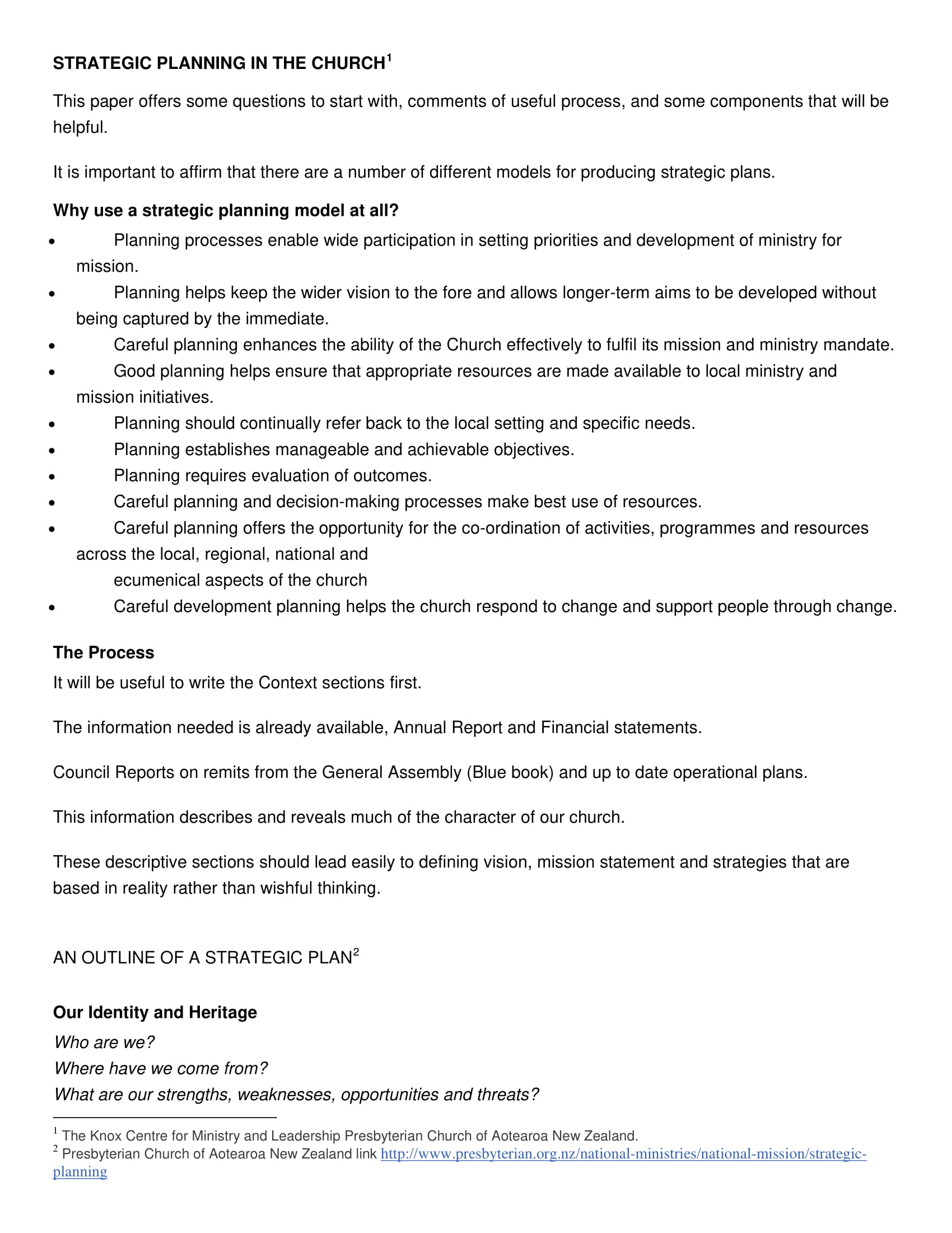10 Church Strategic Plan Examples To Download