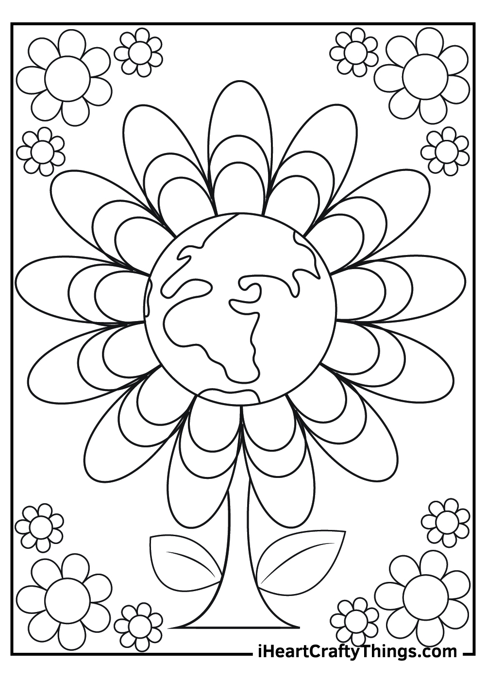 earth day pictures to color