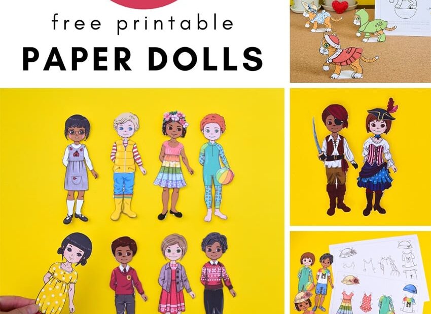 10 Free Printable Paper Dolls And Clothes