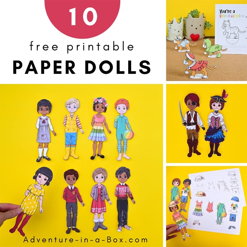 10 Free Printable Paper Dolls And Clothes