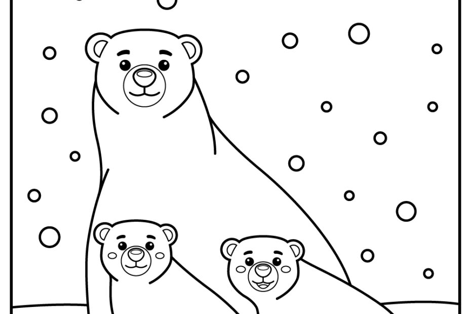 10 Polar Bear Coloring Pages 100 Free Printables