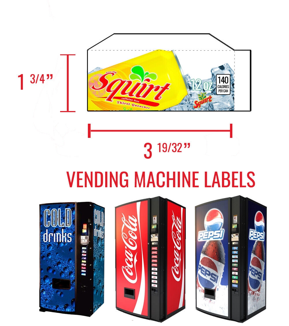 10 Soda Vending Machine Labels Variety Pack Gatorade Variety 