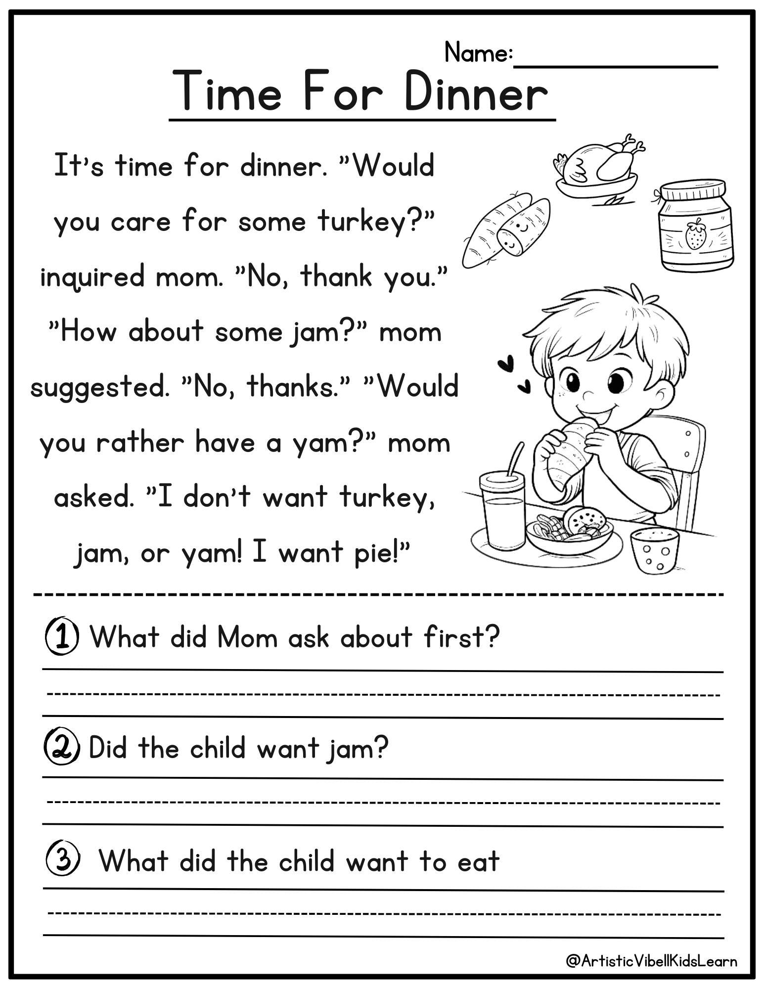 first grade english worksheets