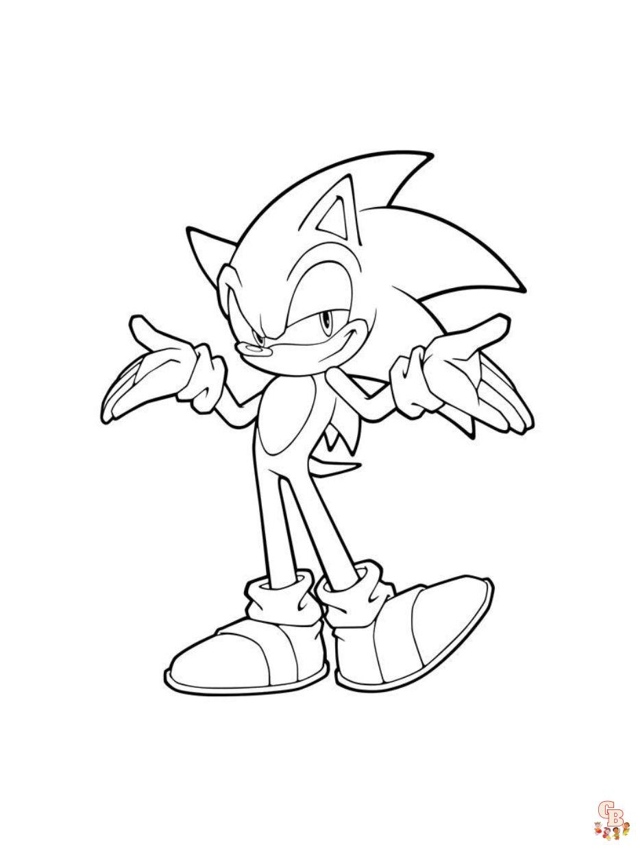 100 Sonic The Hedgehog Coloring Pages Free GBColoring