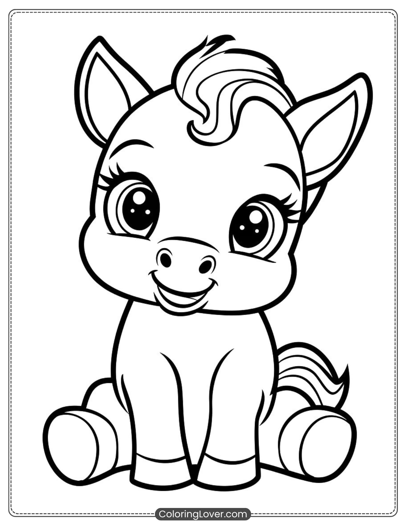 horse printable coloring sheets