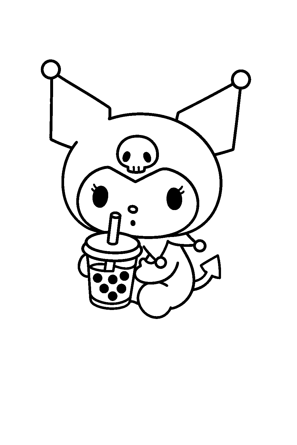 kuromi coloring pages printable