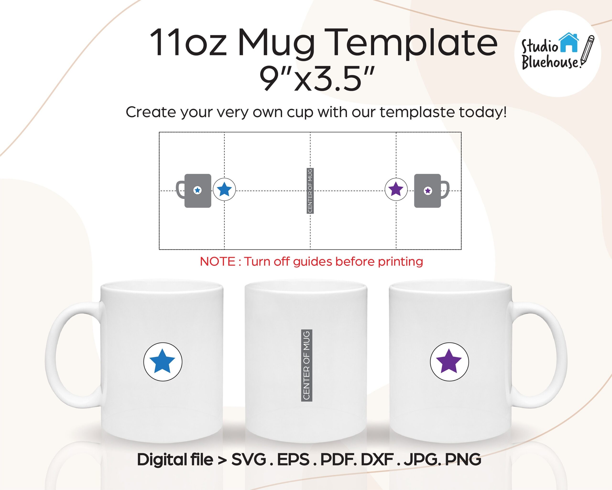 11oz Mug Template 11 Oz Mug Sublimation Template Full Wrap Design For Sublimation SVG PNG PDF Cut File Etsy
