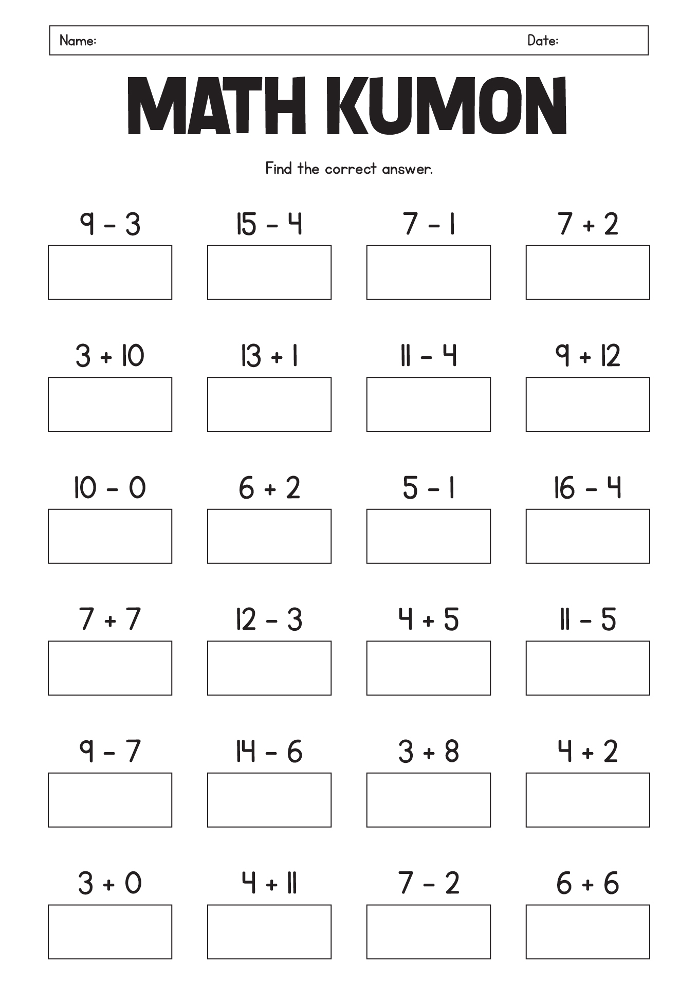 kumon math level f worksheets