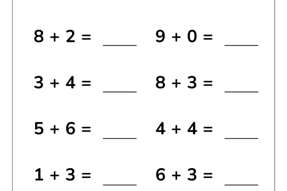 12 Printable Addition Worksheets Single Digit Addition Maths Drills Kids Learning Homeschool Kindergarten First Grade Maths Etsy