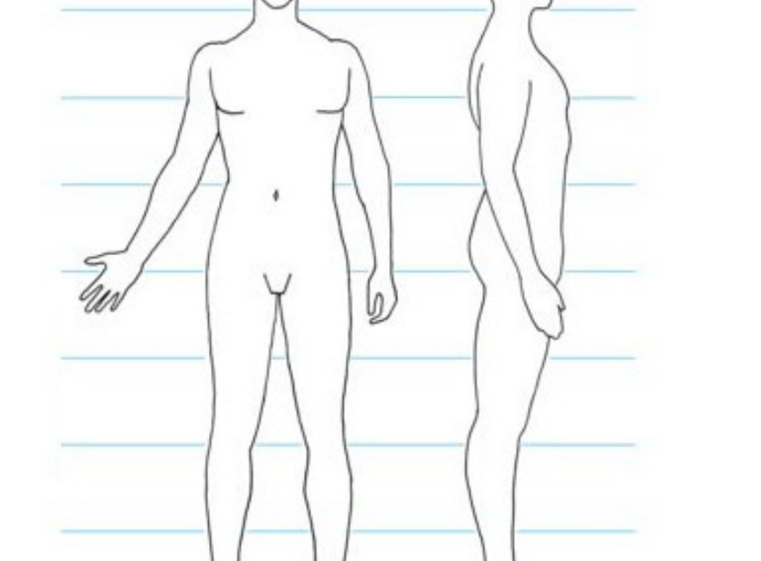 12 Printable Human Body Outline Templates PDF Word Excel Samples