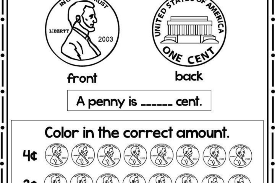 12 Printable Let s Learn Money Worksheets Kdg 2nd Grade Math Etsy
