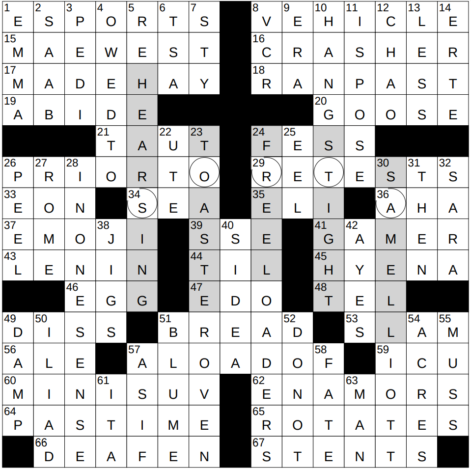 new york times crossword printable