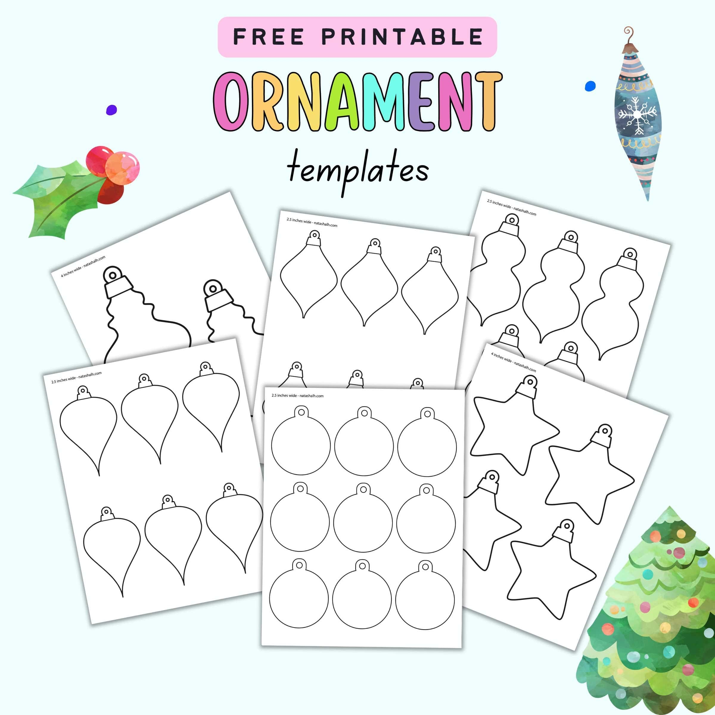 ornament template printable