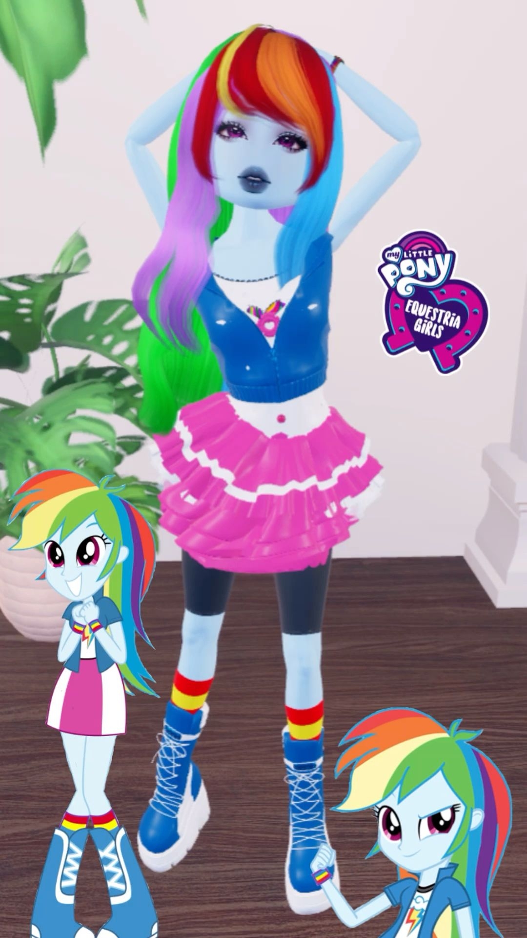 colors of the rainbow dress to impress