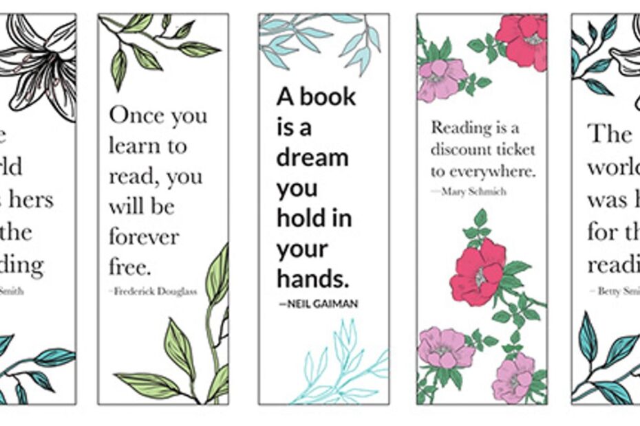 14 Free Printable Bookmarks To Brighten Up Your Books