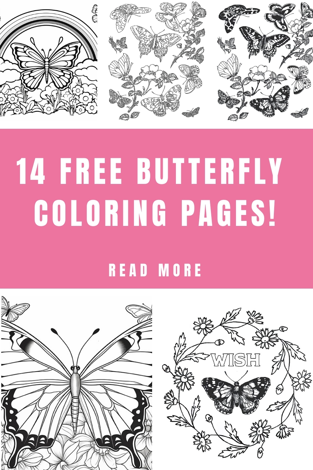 butterfly coloring book printable