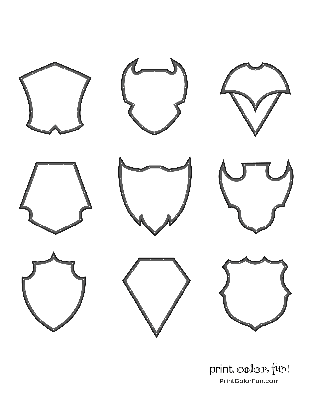 15 Coat Of Arms Template Pages Discover Medieval Magic With These 