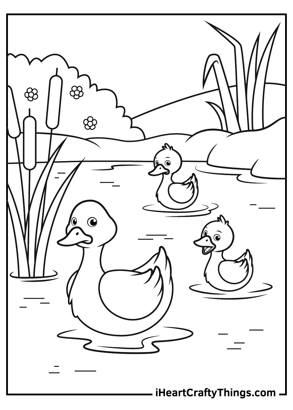 paper duck printable with color