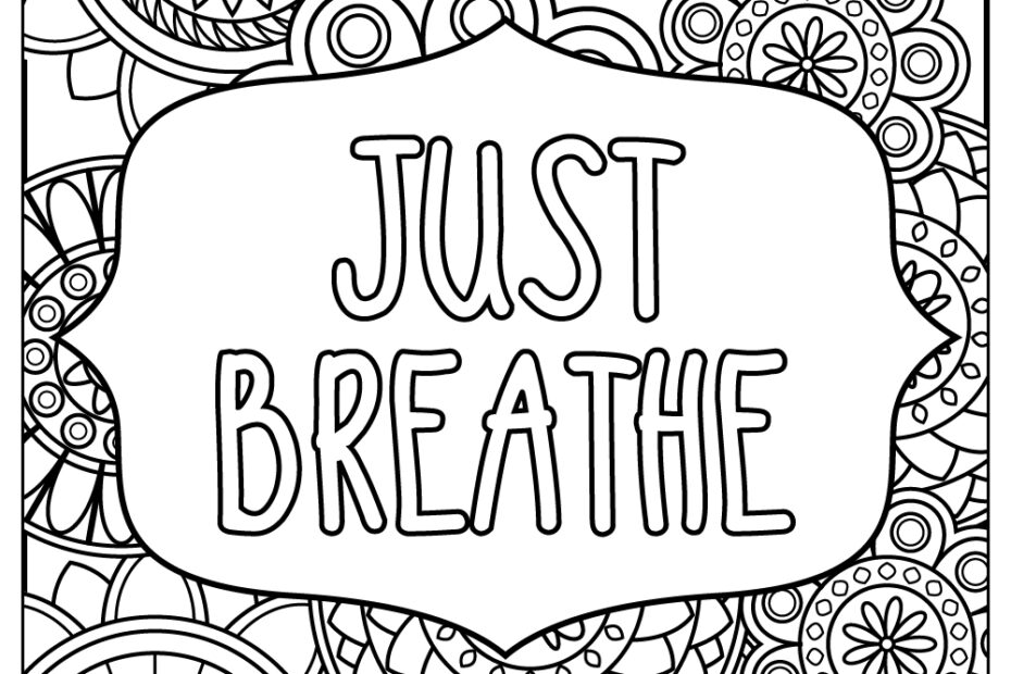 15 Stress Relief Coloring Pages 100 Free Printables