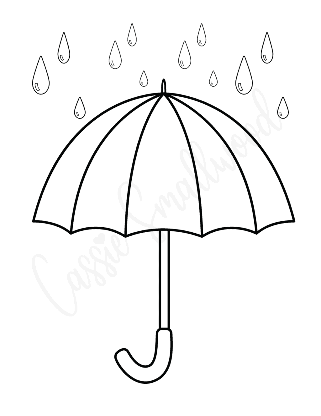 15 Unique Umbrella Templates Free Printables Cassie Smallwood Worksheets Library