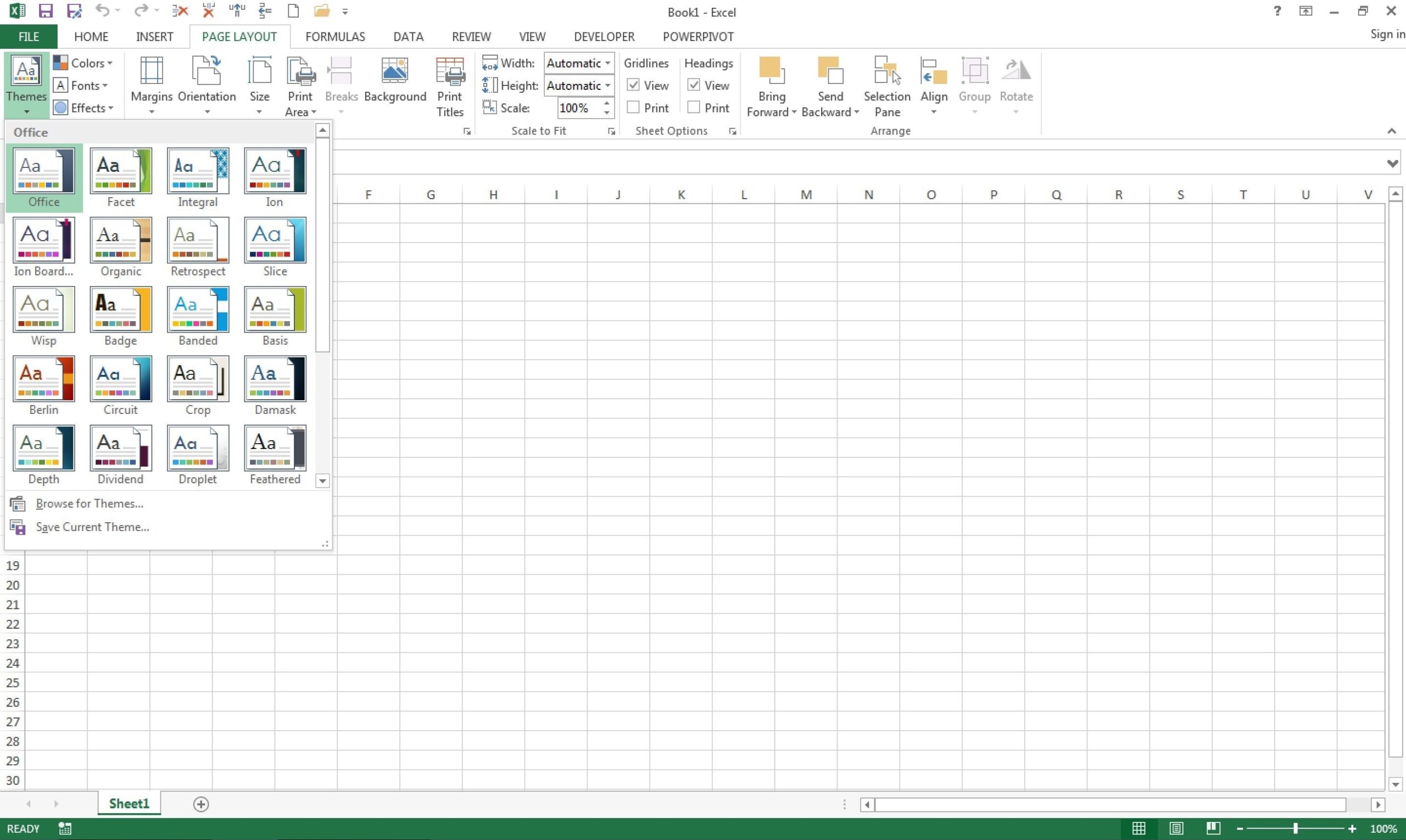 excel color templates