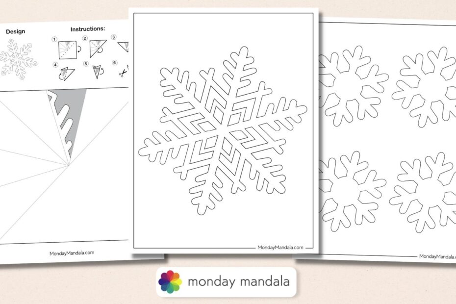 150 Paper Snowflake Templates Free PDF Printables
