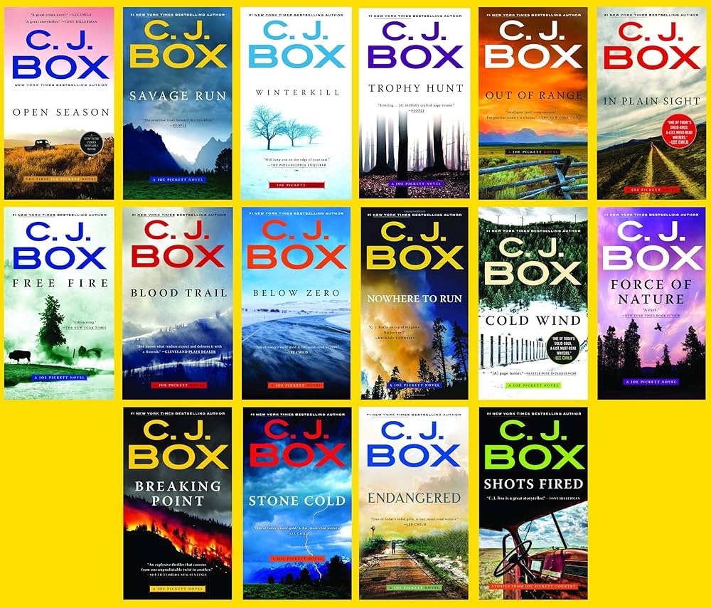 16 Book Set Of Joe Pickett By C J Box 1 15 In Series Also Includes Shots Fired Stories From Joe Pickett Country Amazon Books
