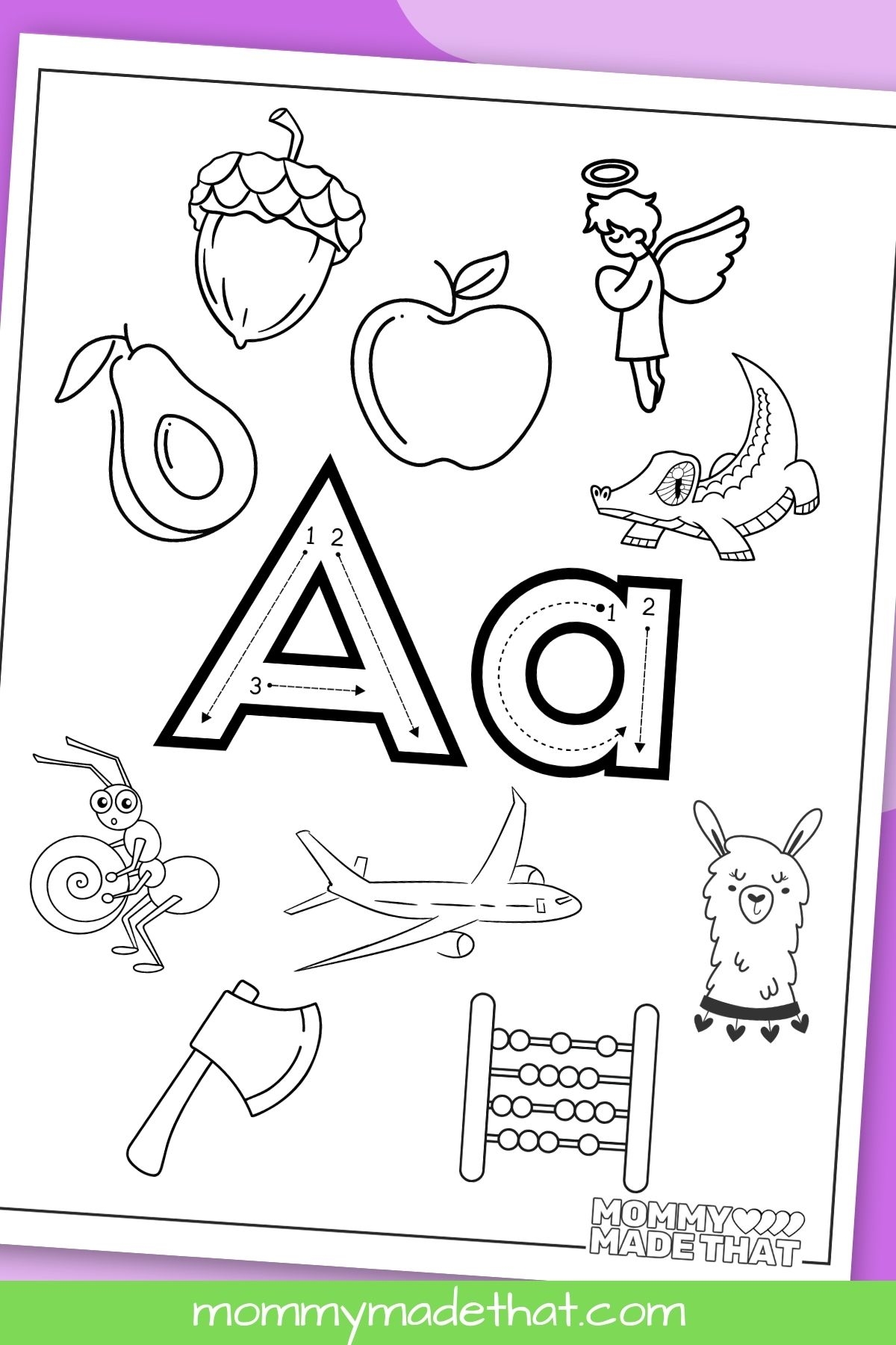 16 Letter A Coloring Pages Tons Of Free Printables Worksheets Library