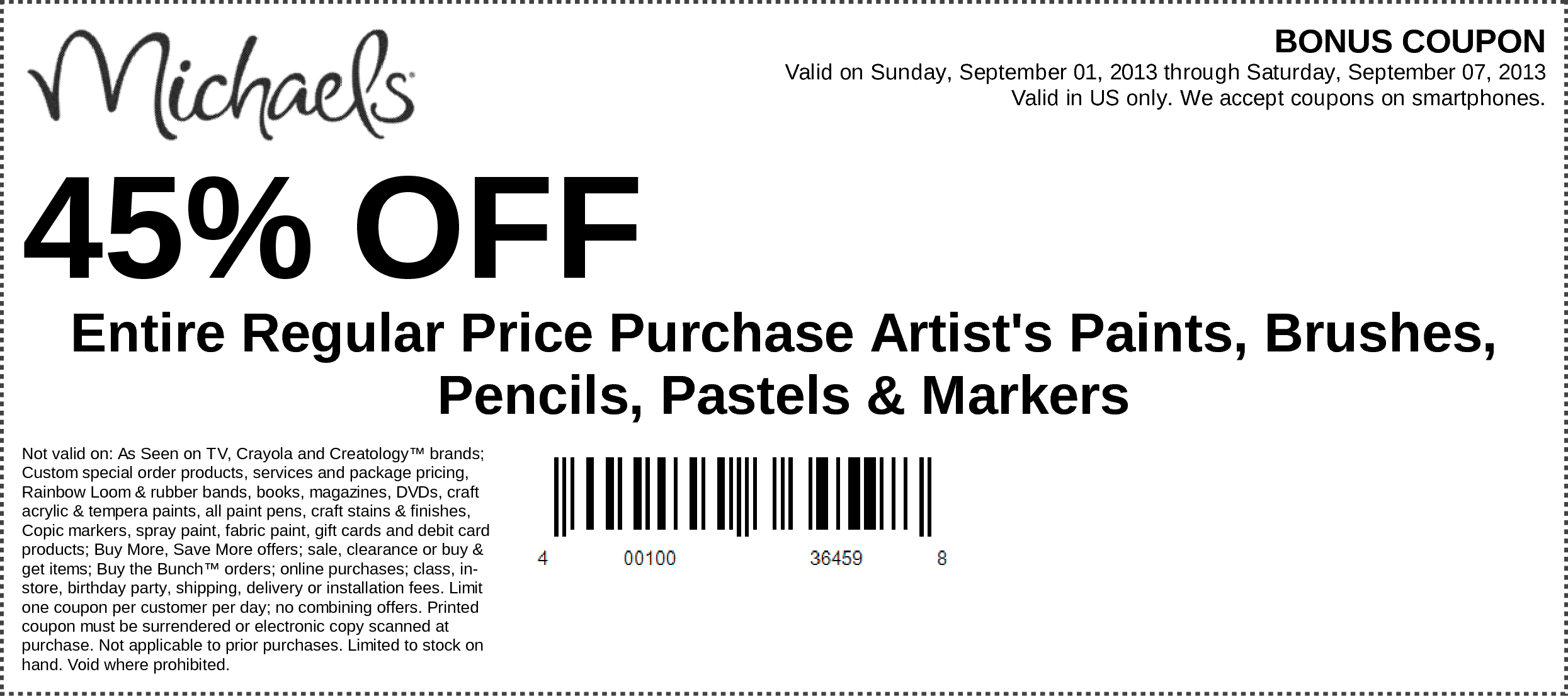 michaels crafts 50 off printable coupon