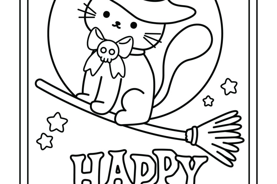 18 Cute Halloween Coloring Pages Free Printable PDFs Cute Coloring Pages For Kids