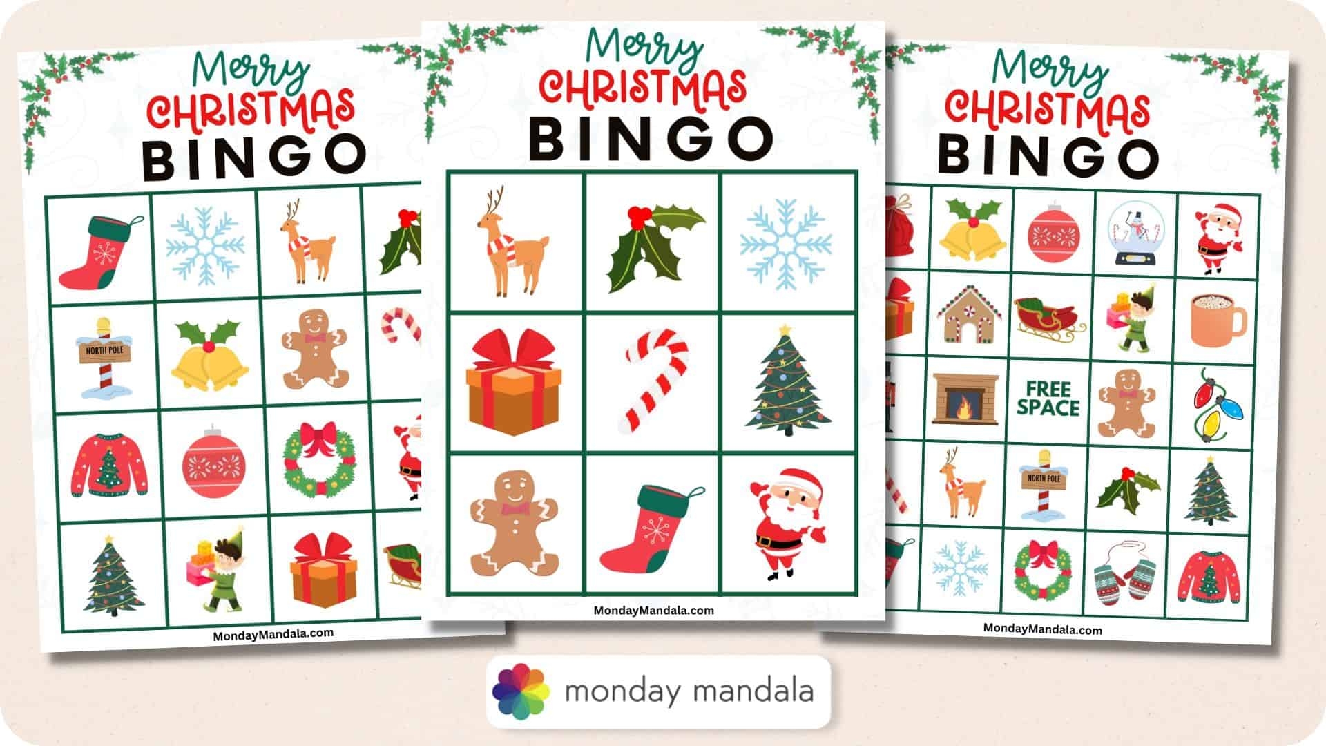christmas bingo free printable