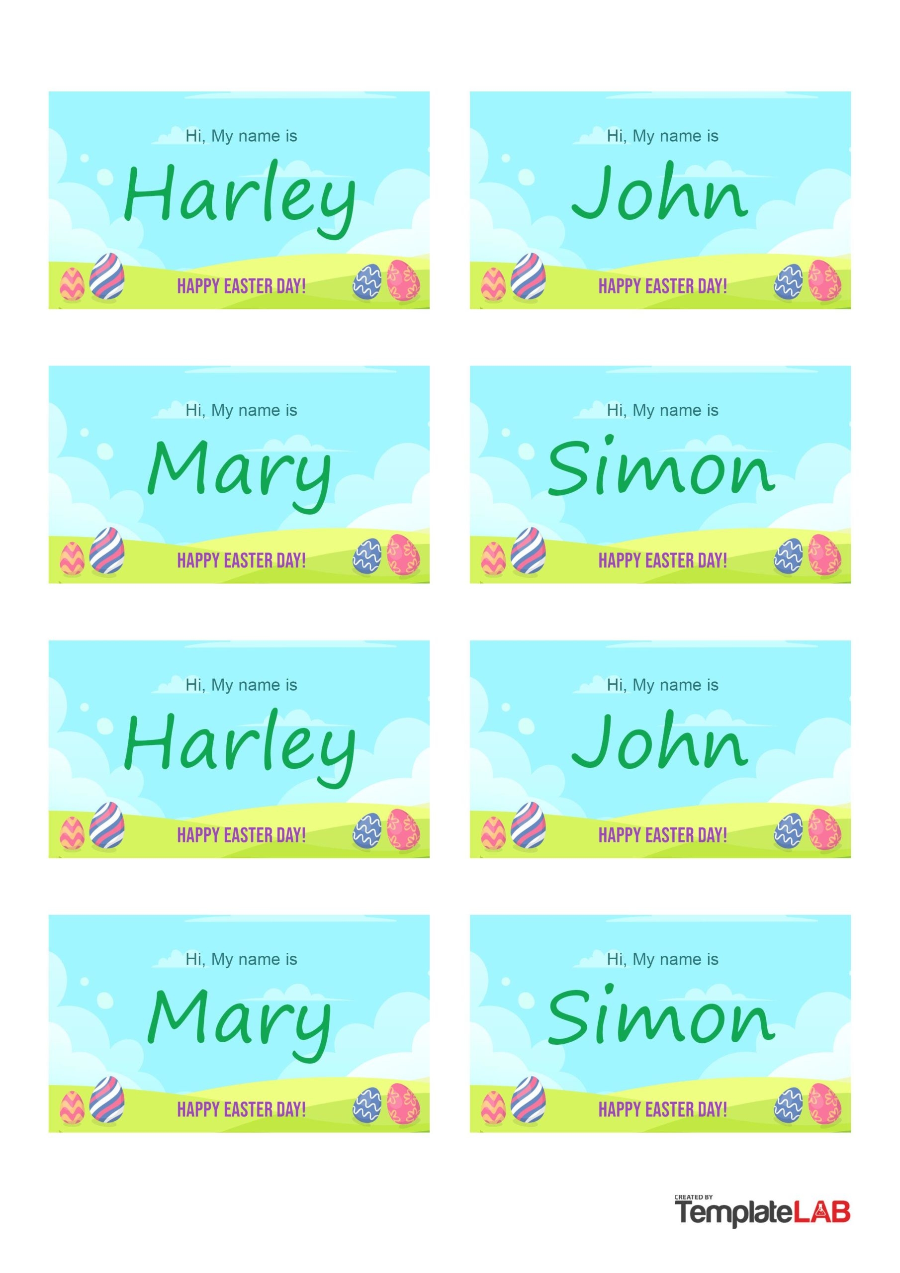 design editable printable name tag template