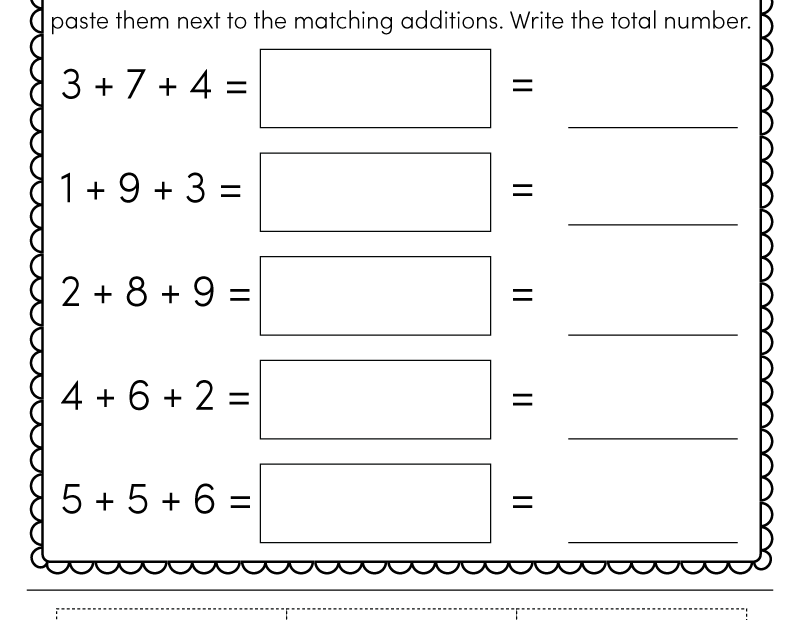 1st Grade Math Worksheets Free Printables
