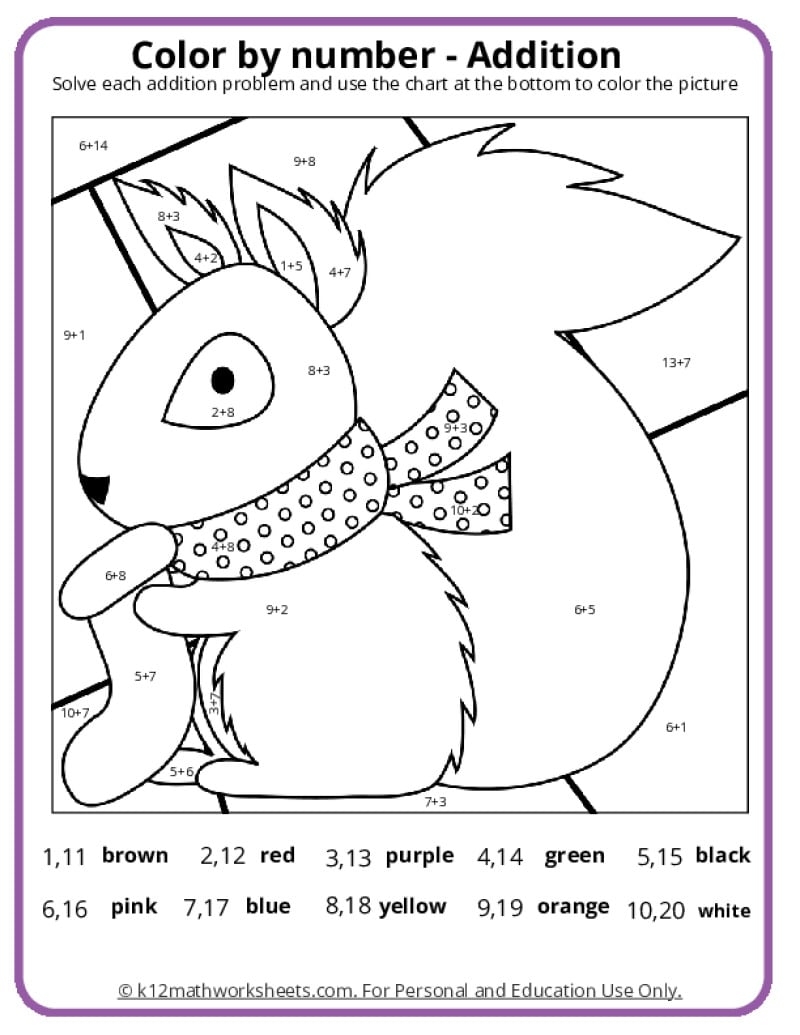 1st Grade Math Worksheets