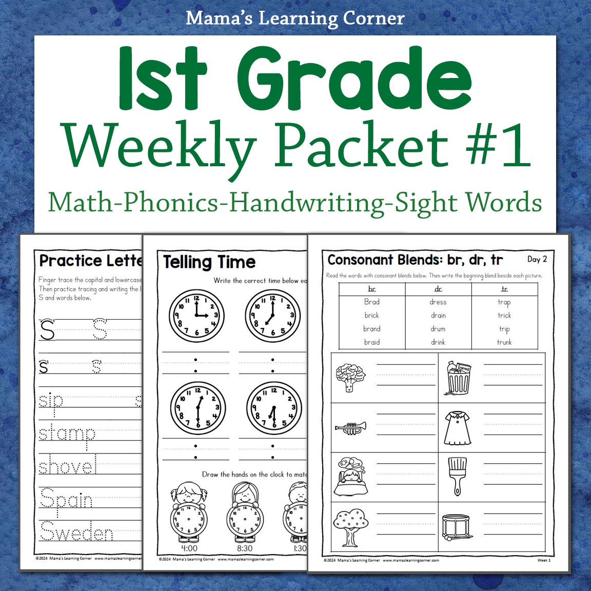 1st grade worksheets