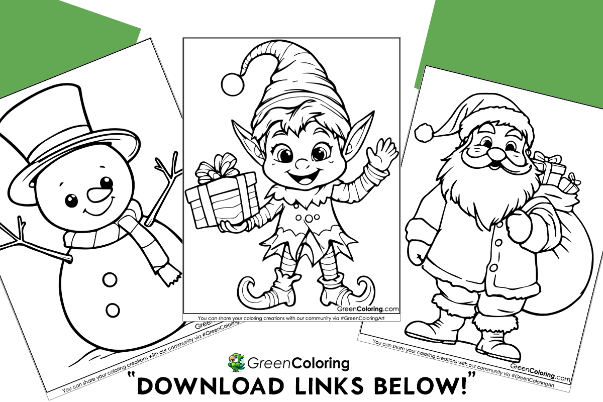 christmas printables free coloring pages