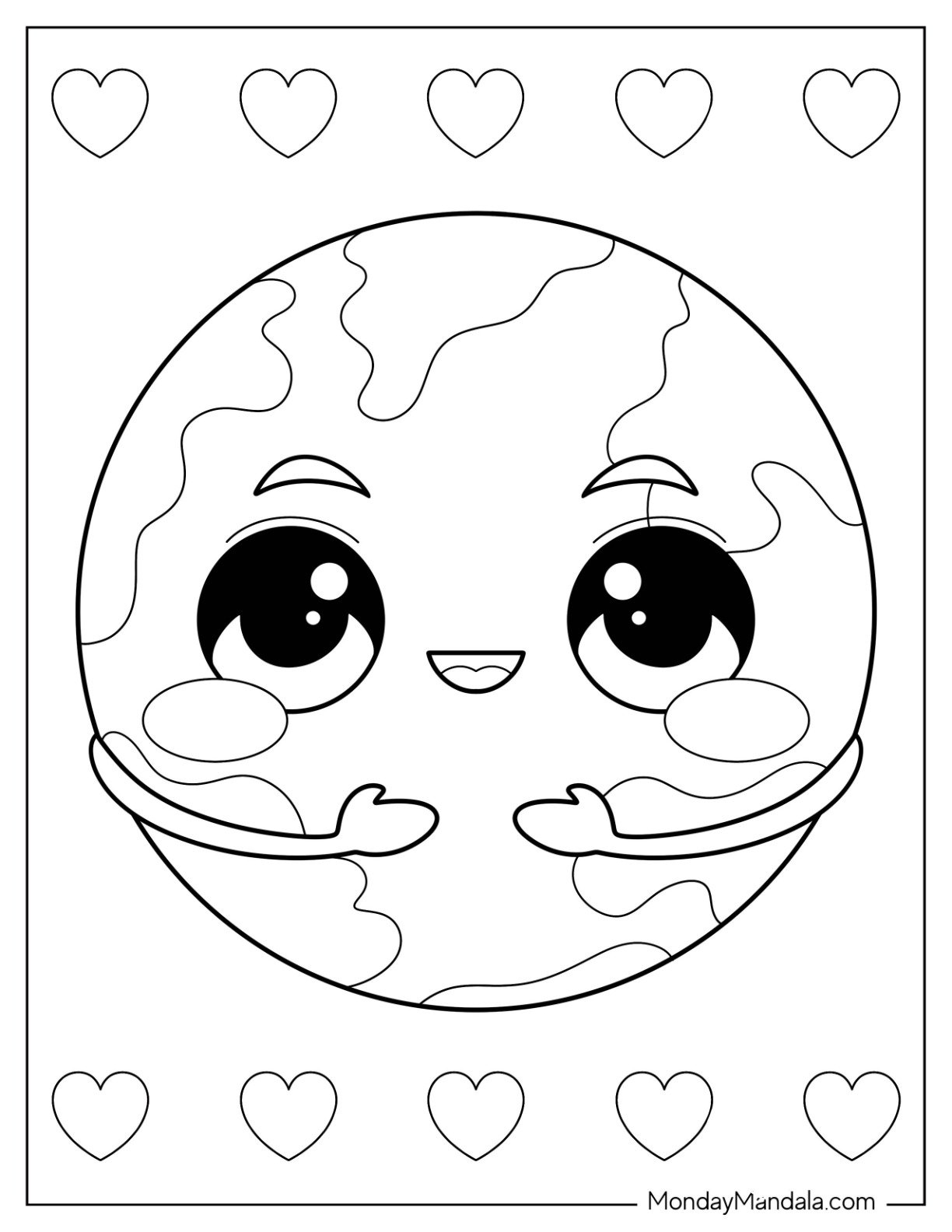 earth day coloring pages free printable