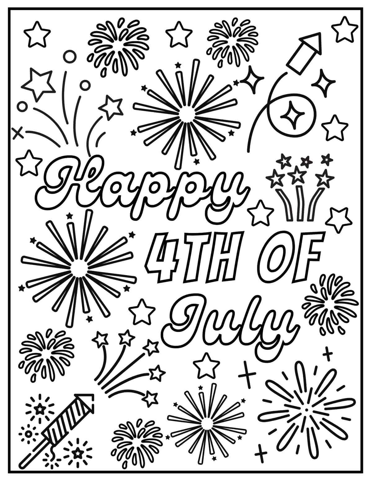 4th of july coloring pictures