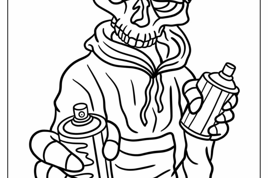 20 Graffiti Coloring Pages Free PDF Printables