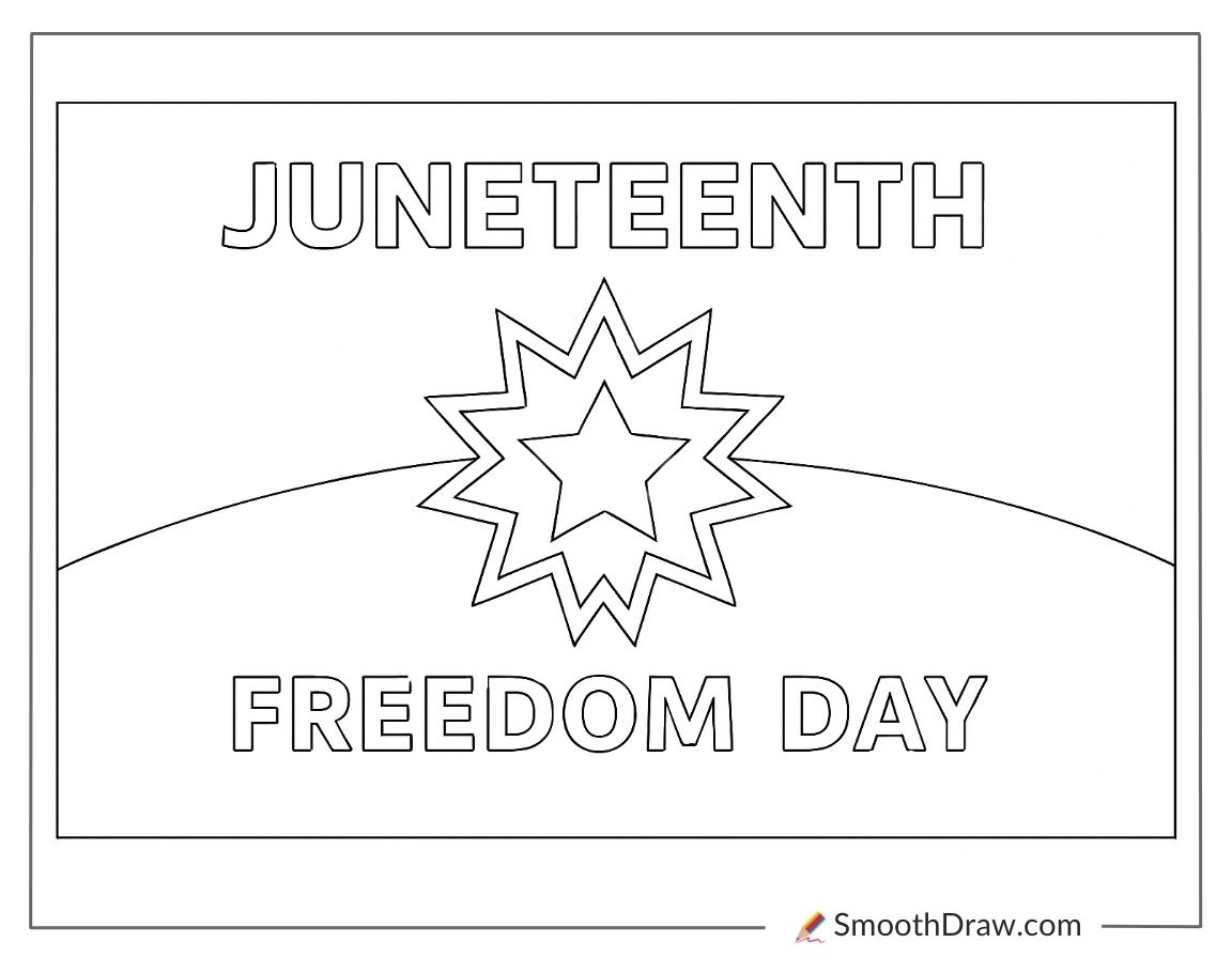 20 Juneteenth Coloring Pages Smooth Draw