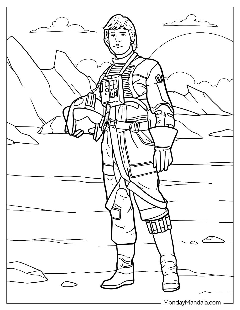 20 Luke Skywalker Coloring Pages Free PDF Printables 