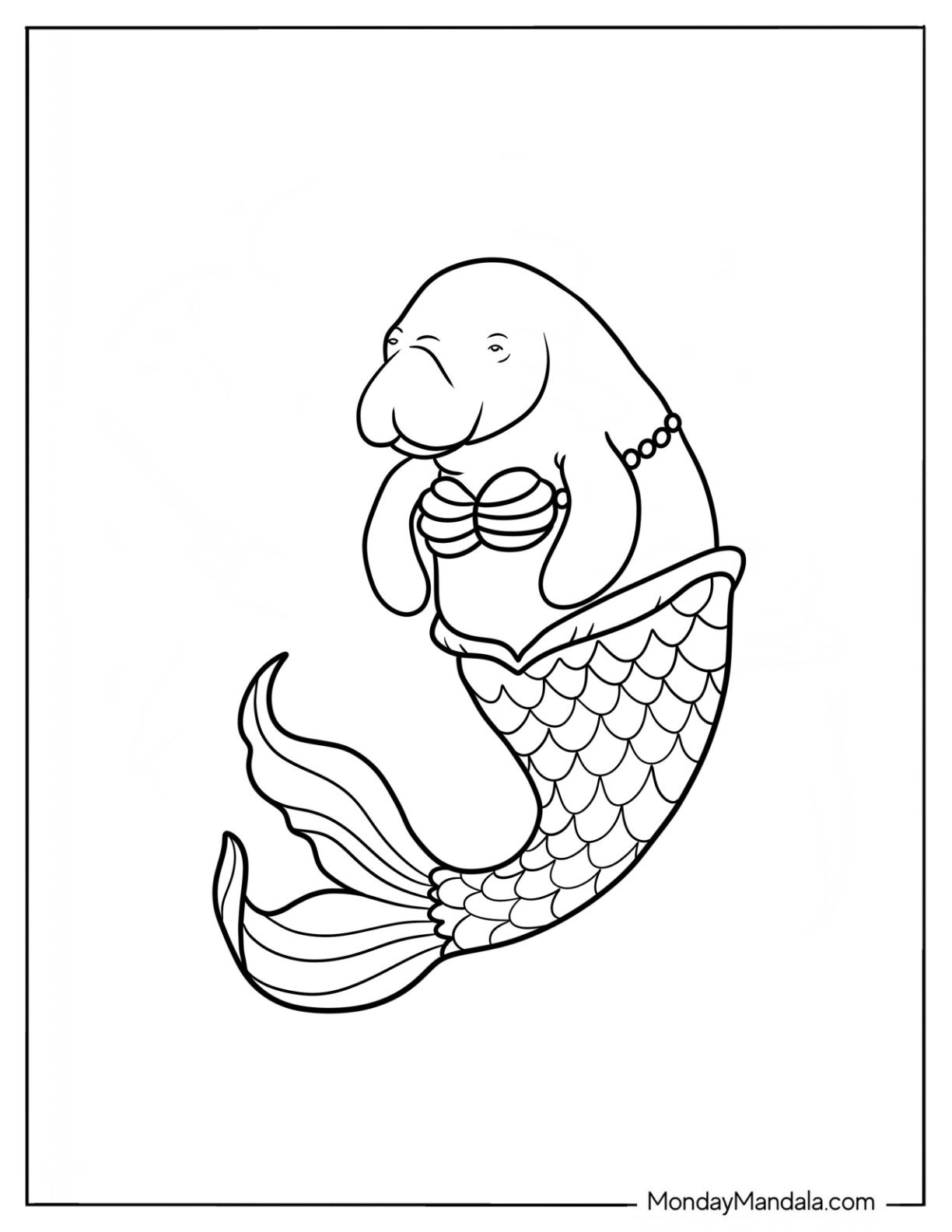 20 Manatee Coloring Pages Free PDF Printables 
