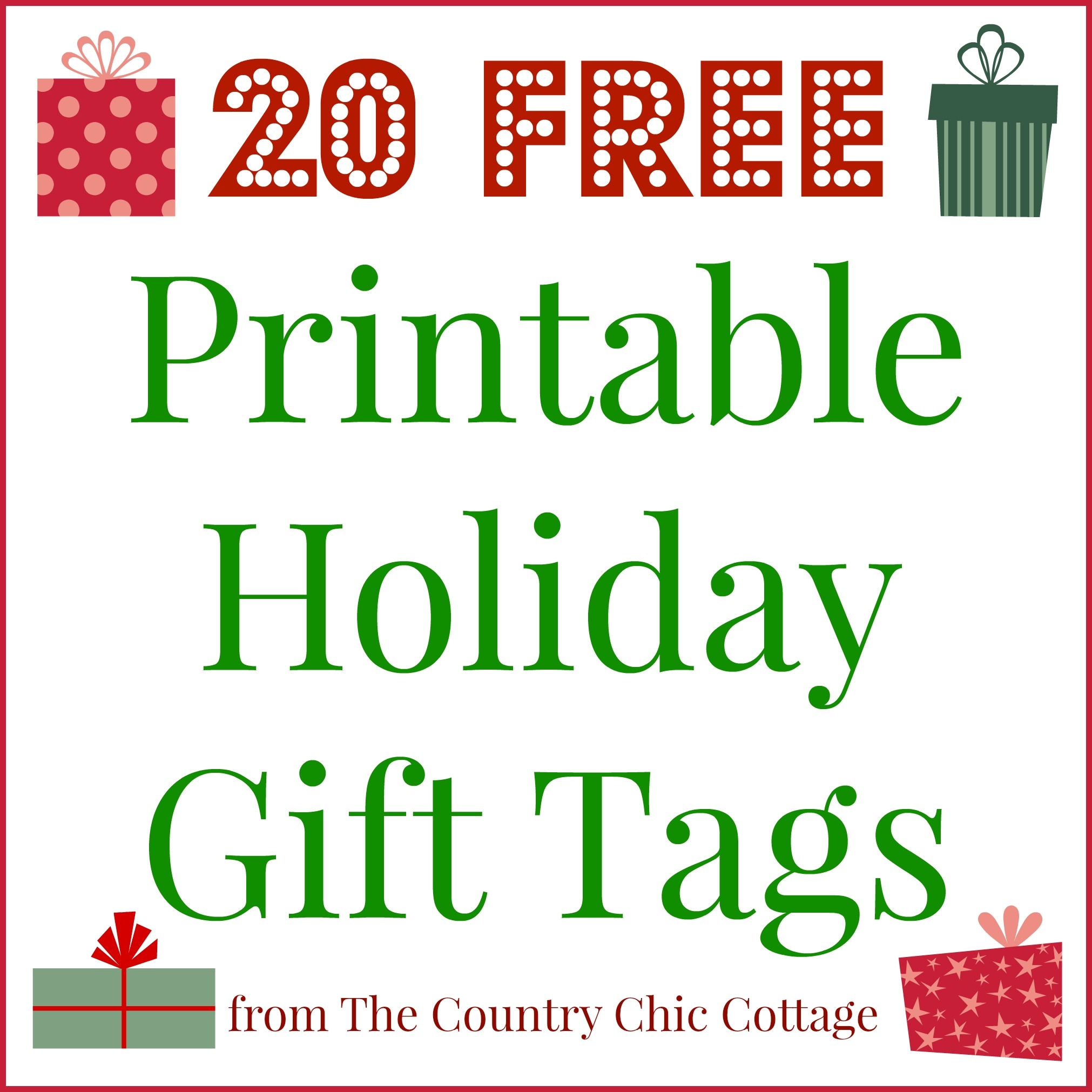 christmas present labels printable