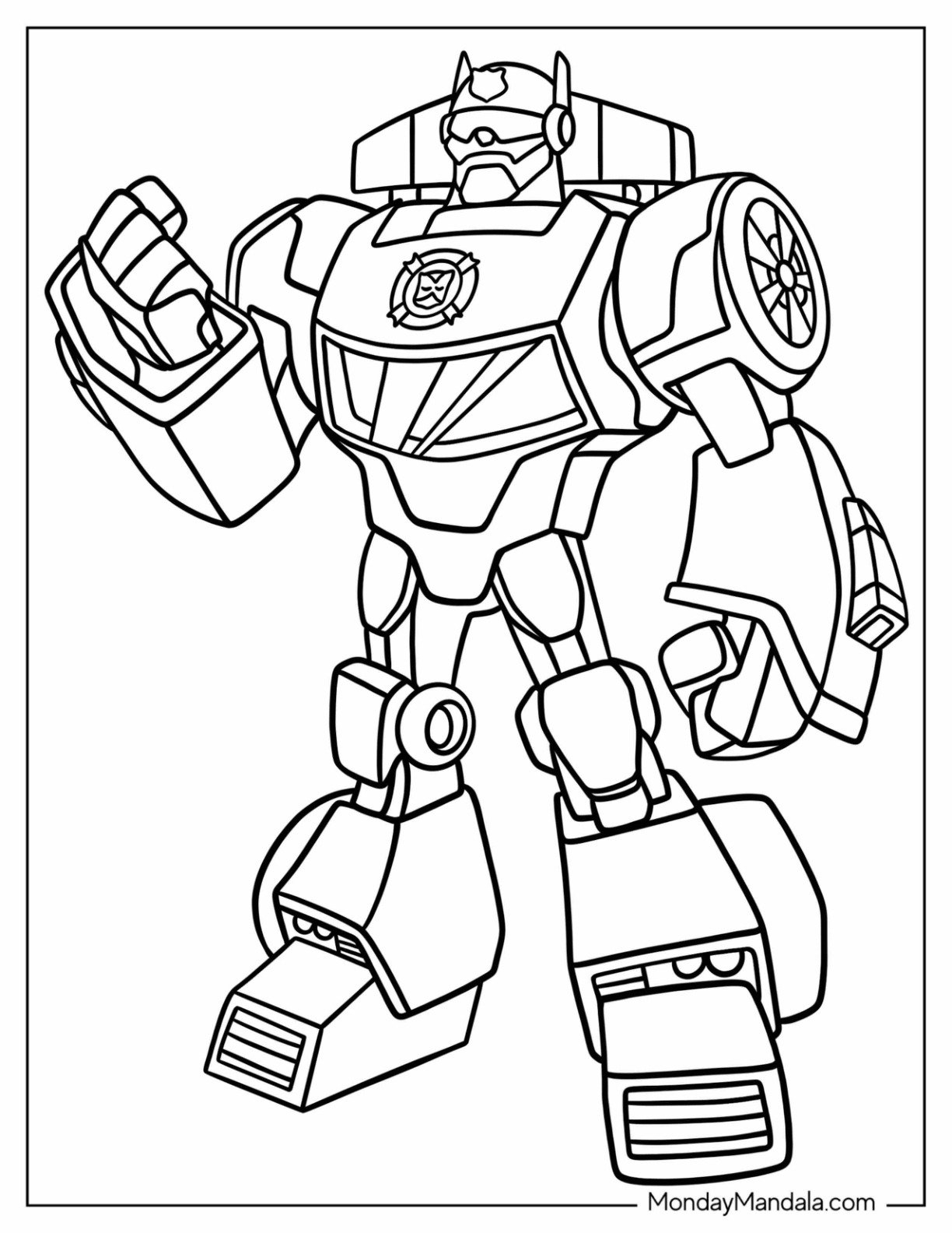 robot pictures to color