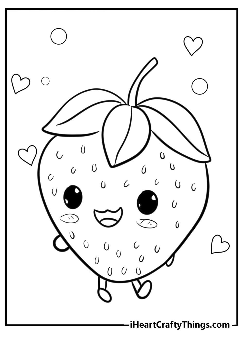 coloring pictures of strawberries