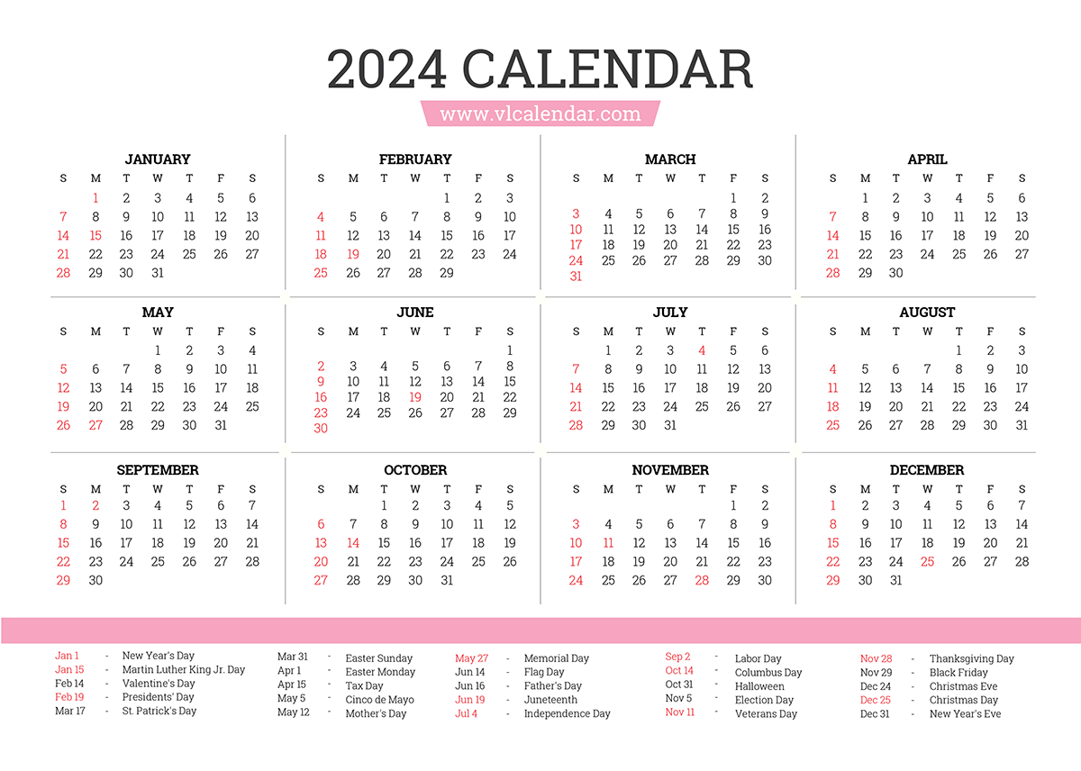 printable calendars 2024