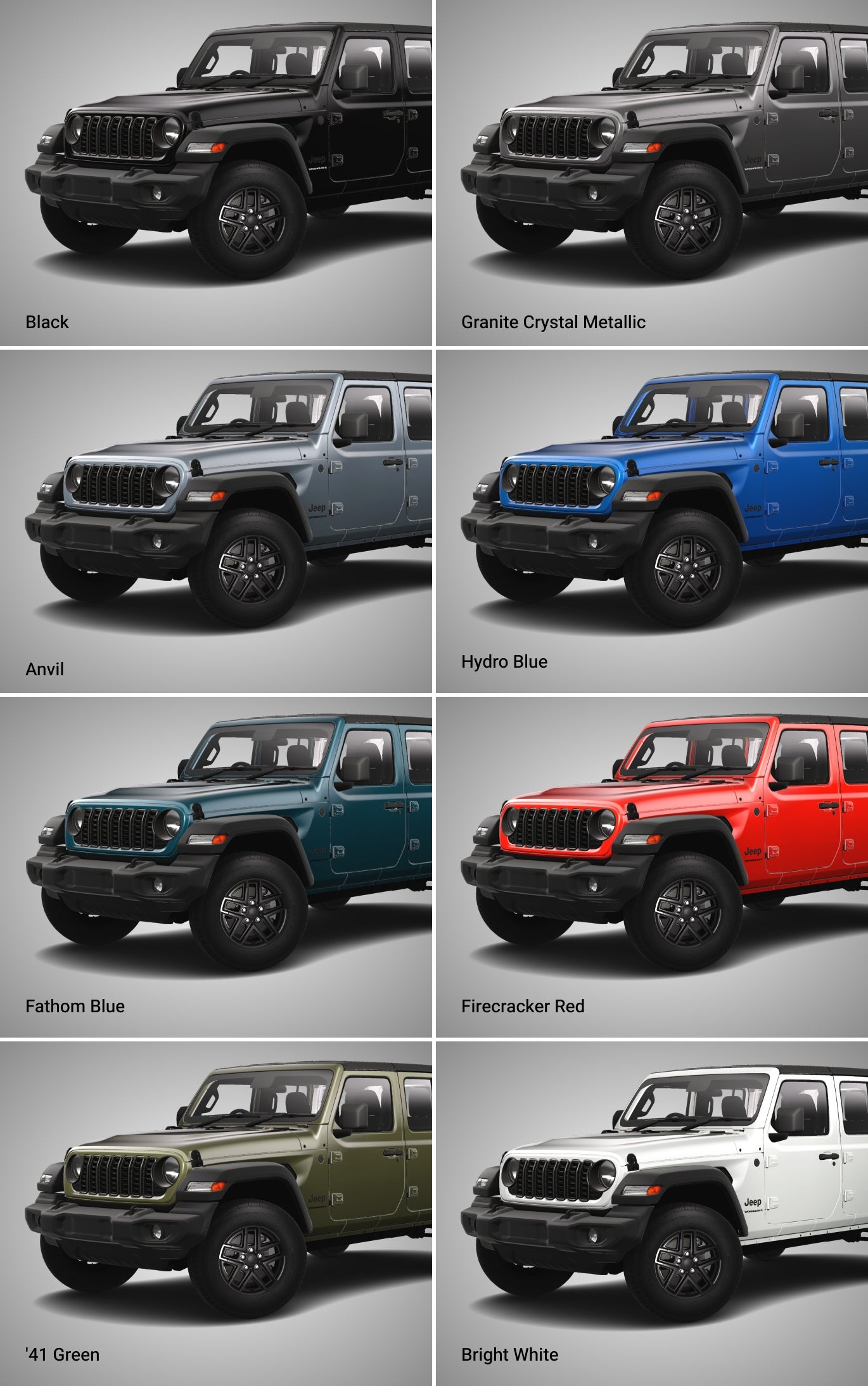 2025 Jeep Wrangler Colors Exterior U0026 Interior Colors