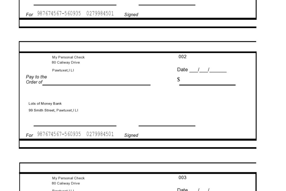 23 Blank Check Templates Real U0026 Fake TemplateLab